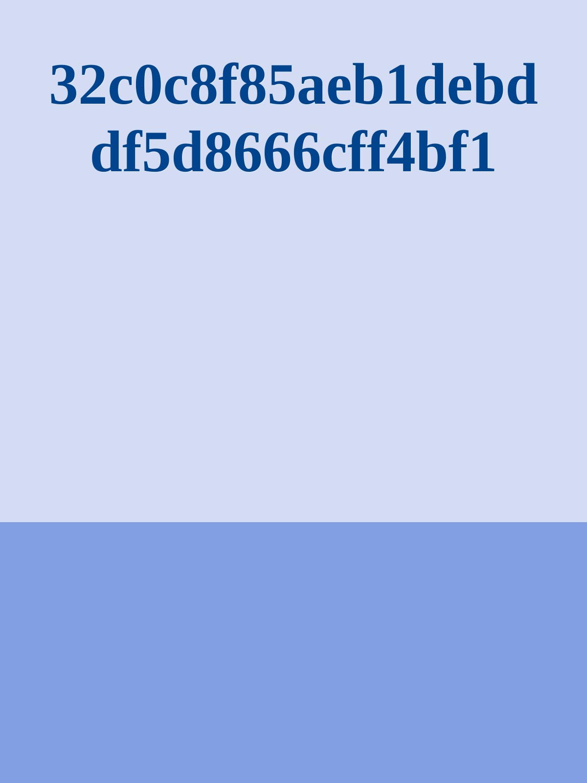 32c0c8f85aeb1debddf5d8666cff4bf1